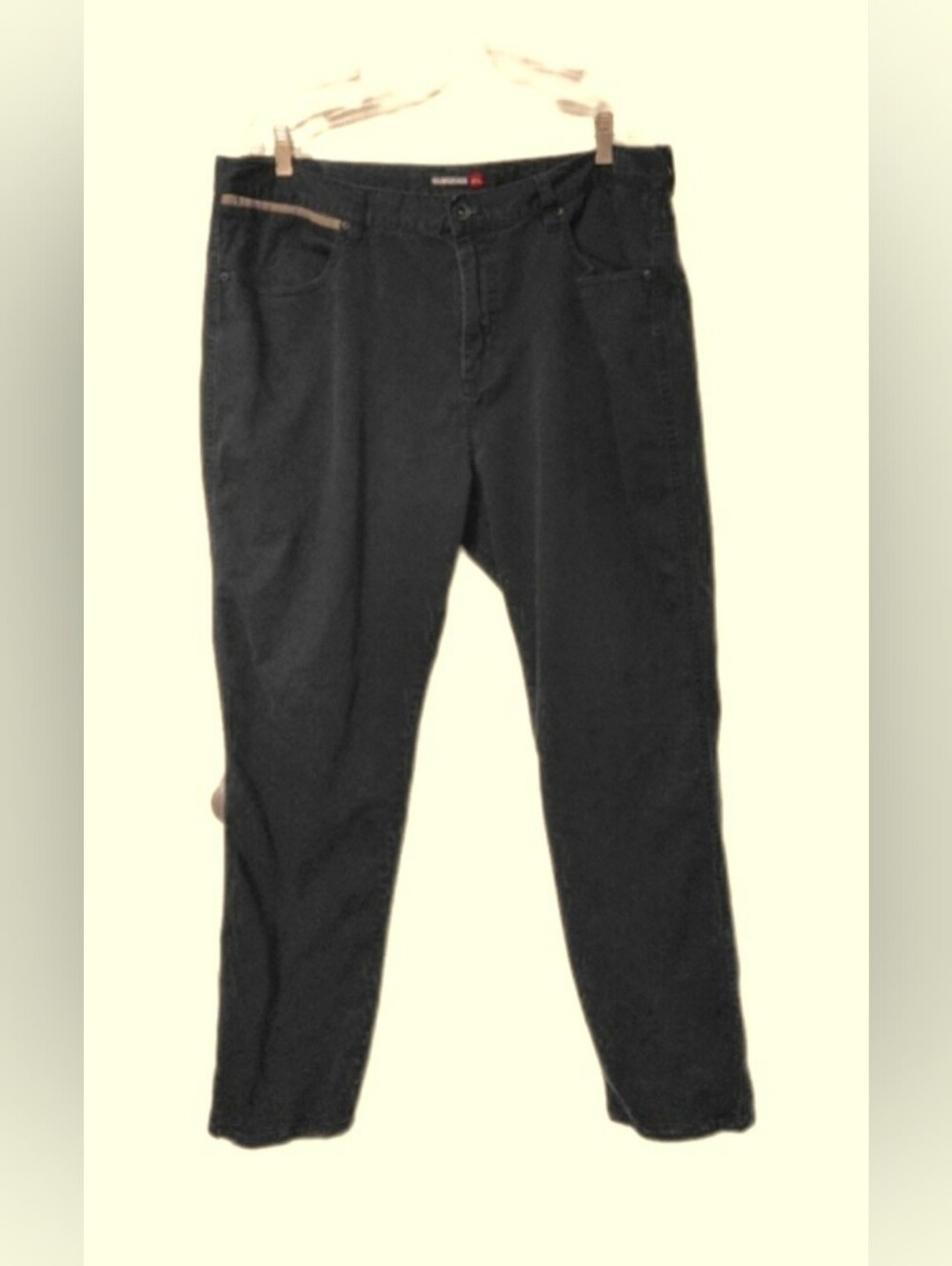 QUICKSILVER Mens Black Jeans 40x31 Reinforced Hems Excellent Used Condition